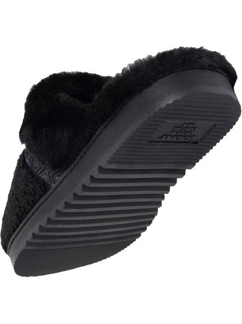 Chaussons mules ultra confortables, en maille bouclette, femme Isotoner - Kiabi Chaussons mules ultra confortables, en maille bouclette, femme Isotoner - Kiabi