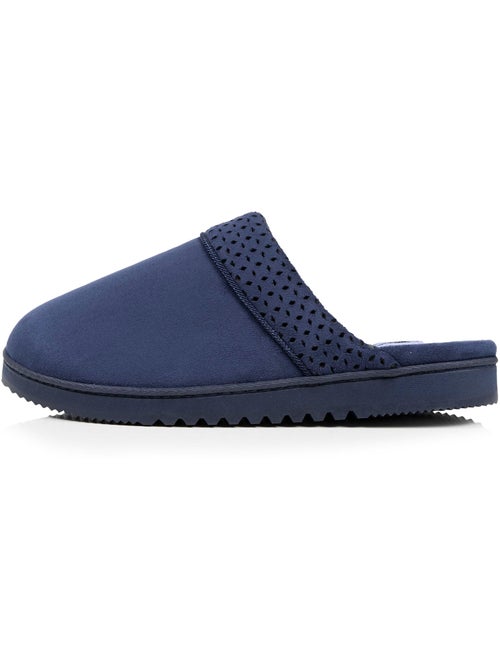 Chaussons mules ultra confortables, en suédine femme Isotoner - Kiabi