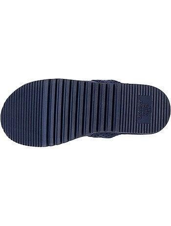 Chaussons mules ultra confortables, en suédine, semelle femme Isotoner