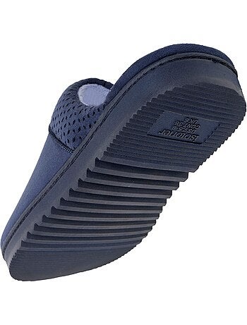 Chaussons mules ultra confortables, en suédine, semelle femme Isotoner