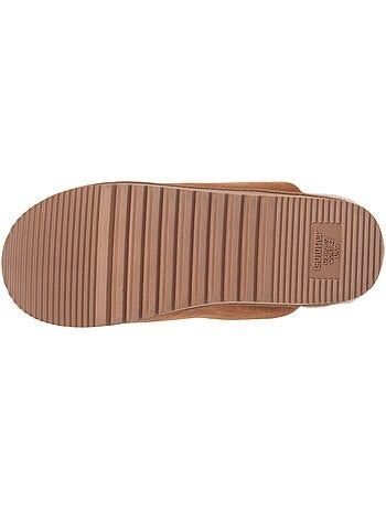 Chaussons mules ultra confortables, en suédine, semelle homme isotoner