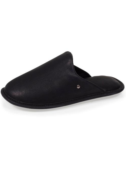Chaussons mules ultra confortables et léger effet faux homme isotoner - Kiabi Chaussons mules ultra confortables et léger effet faux homme isotoner - Kiabi