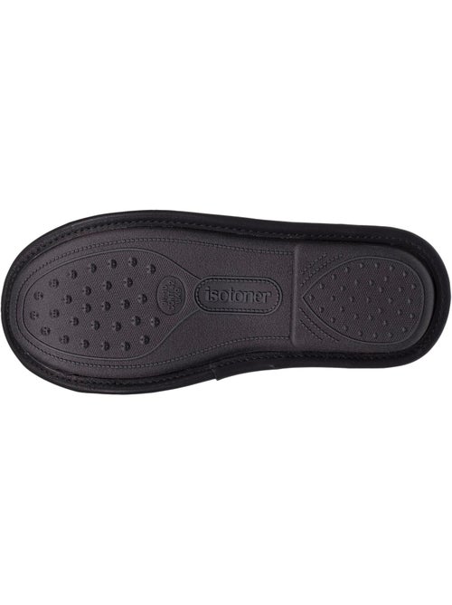Chaussons mules ultra confortables et léger effet faux homme isotoner - Kiabi Chaussons mules ultra confortables et léger effet faux homme isotoner - Kiabi