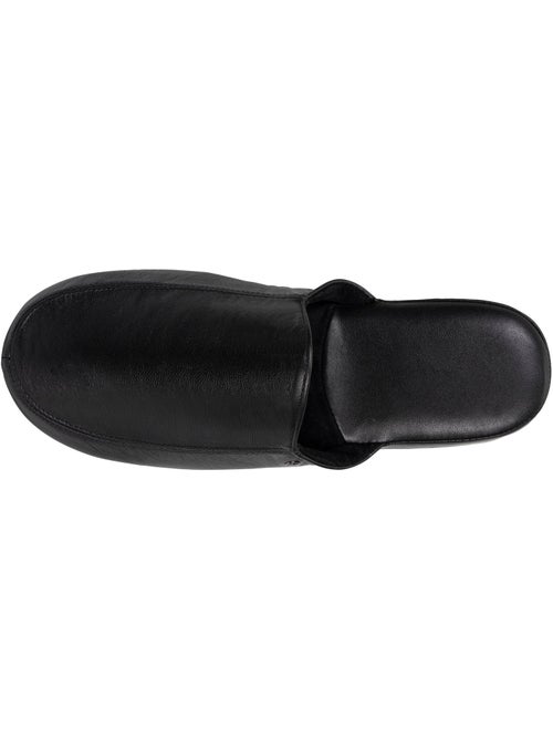 Chaussons mules ultra confortables et léger en cuir homme isotoner - Kiabi Chaussons mules ultra confortables et léger en cuir homme isotoner - Kiabi