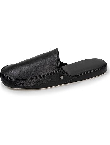 Chaussons mules ultra confortables et léger en cuir homme