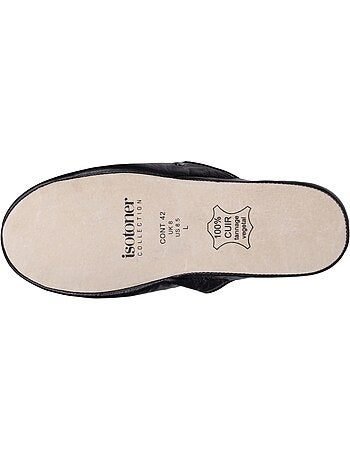 Chaussons mules ultra confortables et léger en cuir homme