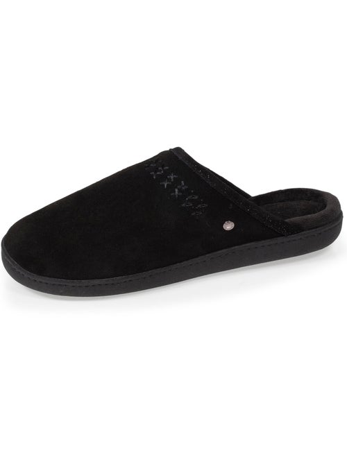 Chaussons mules ultra confortables et légères, en coton femme isotoner - Kiabi