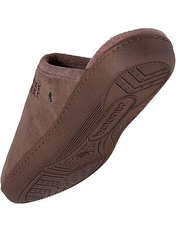 Chaussons mules ultra confortables et légères, en coton femme isotoner