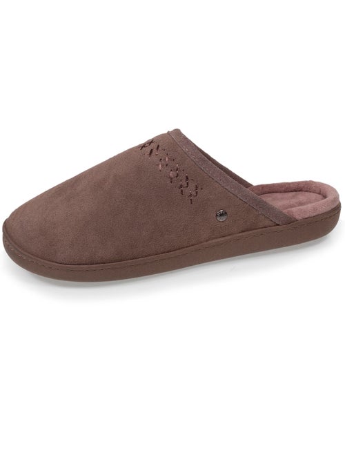 Chaussons mules ultra confortables et légères, en coton femme isotoner - Kiabi Chaussons mules ultra confortables et légères, en coton femme isotoner - Kiabi