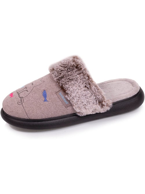 Chaussons mules ultra confortables et légères femme Isotoner - Kiabi