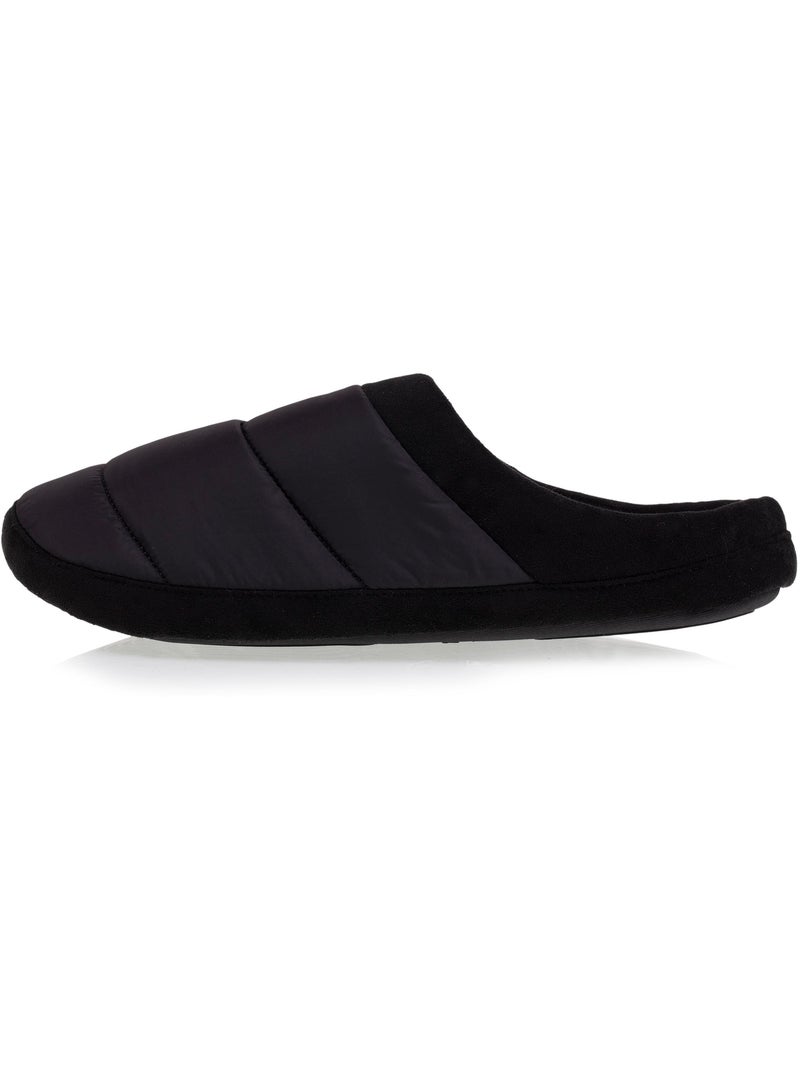 Chaussons mules ultra confortables et légères, semelle homme Isotoner Noir - Kiabi