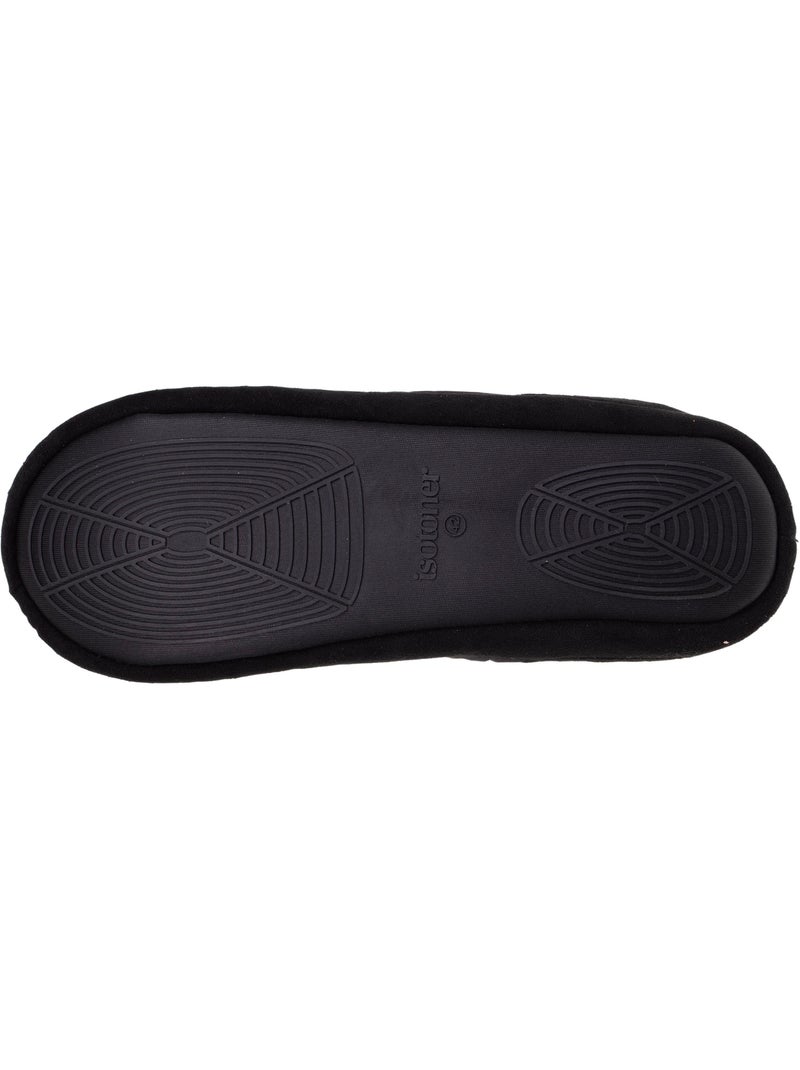 Chaussons mules ultra confortables et légères, semelle homme Isotoner Noir - Kiabi