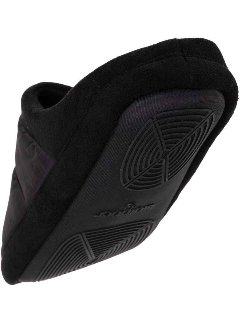 Chaussons mules ultra confortables et légères, semelle homme Isotoner Noir - Kiabi