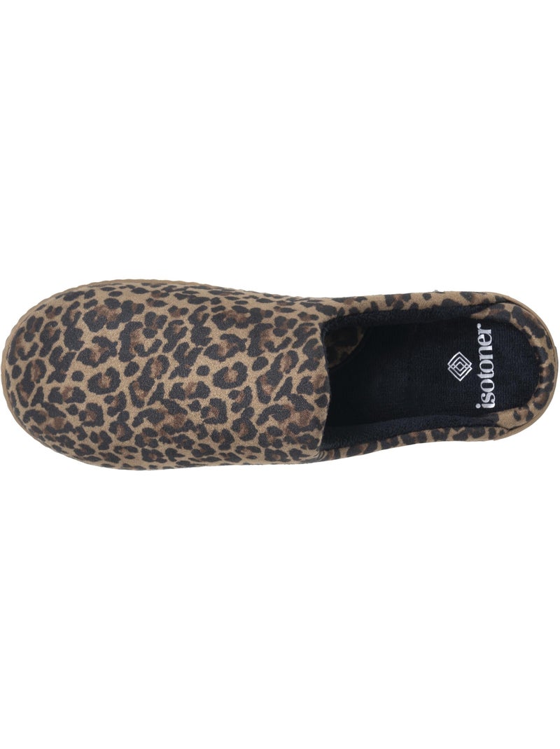 Chaussons mules ultra confortables et légers, mousse à femme isotoner Noir Marron - Kiabi