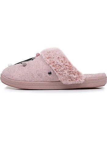 Chaussons mules ultra confortables et légers, mousse à femme isotoner