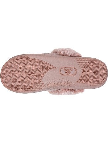 Chaussons mules ultra confortables et légers, mousse à femme isotoner