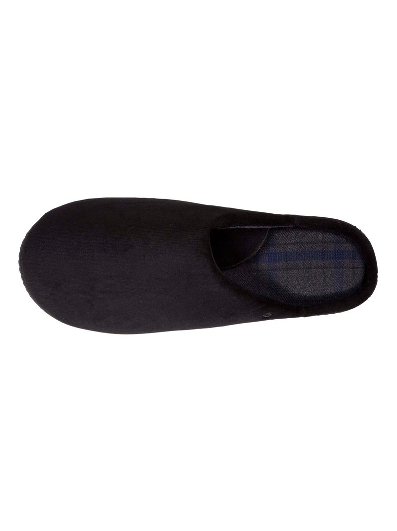 Chaussons mules ultra confortables et légers, mousse à homme Isotoner Noir - Kiabi