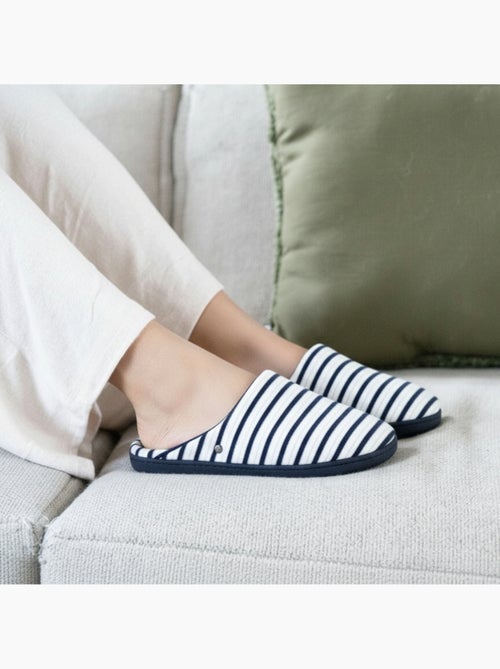 Chaussons mules ultra confortables et légers, mousse mémoire de forme, femme Isotoner - Kiabi