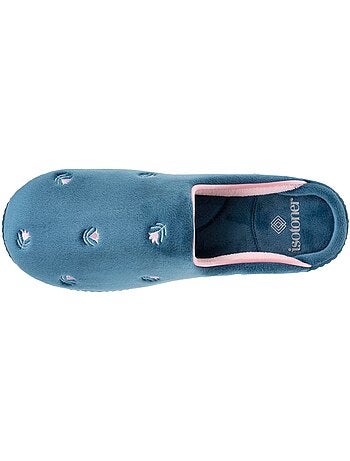 Chaussons mules ultra confortables et légers, mousse mémoire de forme, femme Isotoner