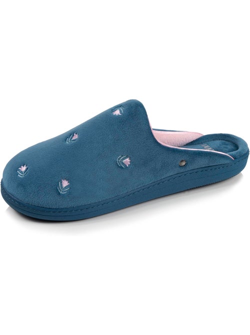 Chaussons mules ultra confortables et légers, mousse mémoire de forme, femme Isotoner - Kiabi
