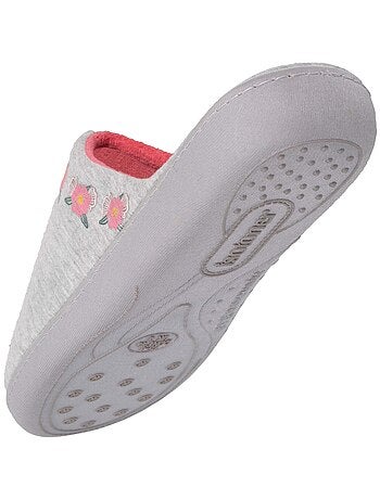 Chaussons mules ultra confortables, faciles à enfiler femme Isotoner