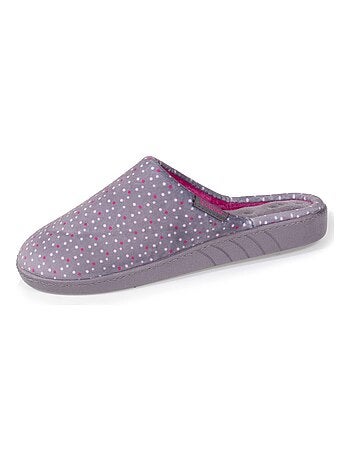Chaussons mules ultra confortables, semelle à mémoire de femme Isotoner