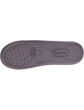 Chaussons mules ultra confortables, semelle à mémoire de femme Isotoner