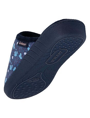 Chaussons mules ultra confortables semelle à mémoire de forme femme Isotoner
