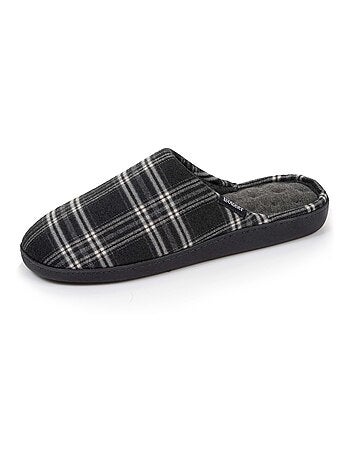 Chaussons mules ultra confortables semelle à mémoire de forme homme Isotoner