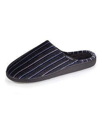 Chaussons mules ultra confortables, semelle mémoire de forme, soutien voûte plantaire homme Isotoner