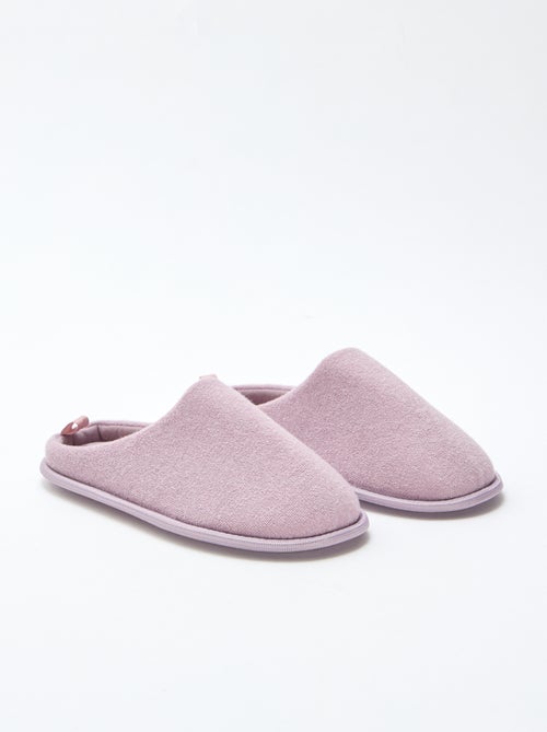 Chaussons mules unis - Kiabi