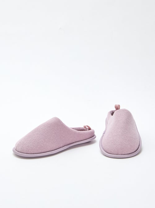 Chaussons mules unis - Kiabi