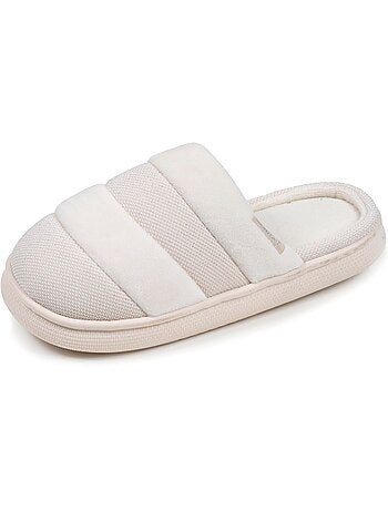 Chaussons mules suédine semelle bloup xtra confort femme