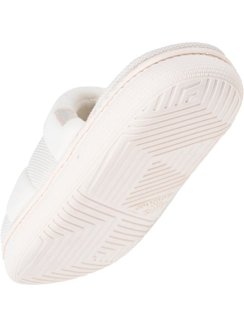 Chaussons mules velours et maille métalisée semelle femme - Kiabi Chaussons mules velours et maille métalisée semelle femme - Kiabi