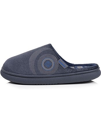 Chaussons mules velours semelle bloup extra confort homme isotoner