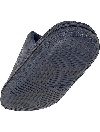 Chaussons mules velours semelle bloup extra confort homme isotoner