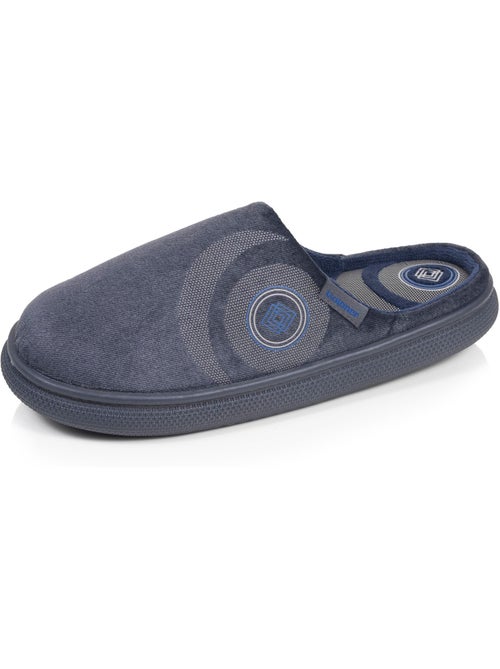 Chaussons mules velours semelle bloup extra confort homme isotoner - Kiabi
