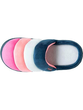 Chaussons mules suédine semelle bloup xtra confort femme Isotoner
