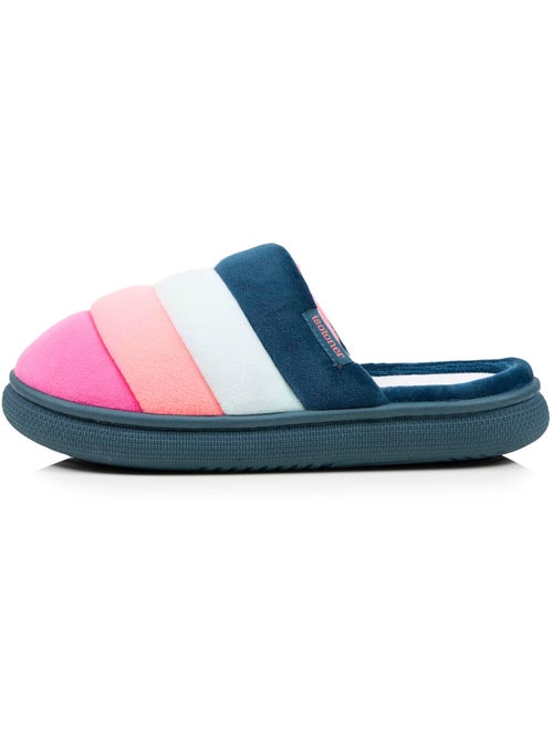 Chaussons mules velours semelle bloup XTRA Confort femme Isotoner - Kiabi