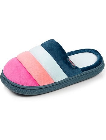 Chaussons mules suédine semelle bloup xtra confort femme