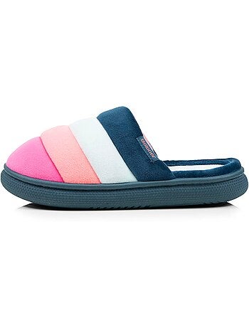 Chaussons mules suédine semelle bloup xtra confort femme