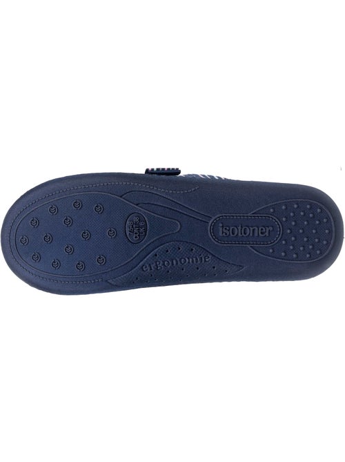 Chaussons mules velours semelle ergonomique femme Isotoner - Kiabi