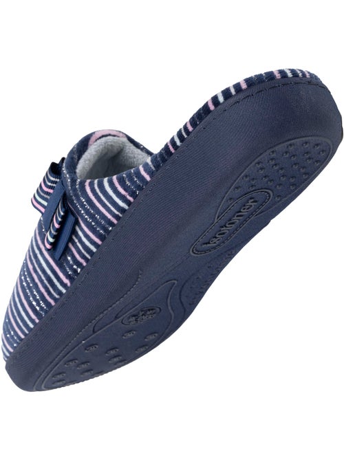 Chaussons mules velours semelle ergonomique femme Isotoner - Kiabi
