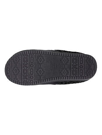 Chaussons mules velours ultra doux, compensées femme Isotoner