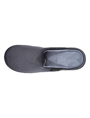 Chaussons mules velours ultra doux homme Isotoner