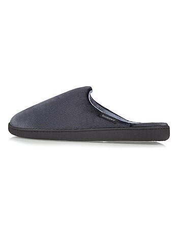 Chaussons mules velours ultra doux homme Isotoner