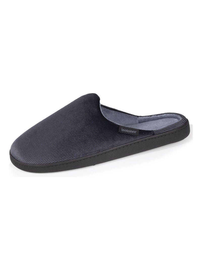 Chaussons Mules velours ultra doux Multicolore - Kiabi
