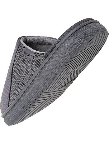 Chaussons mules suédine, semelle bloup xtra confort homme Isotoner