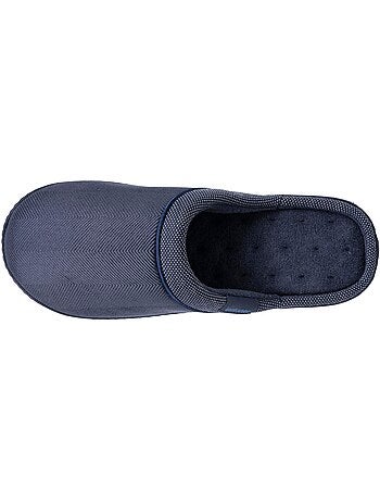 Chaussons mules velours ultra doux, semelle ergonomique homme