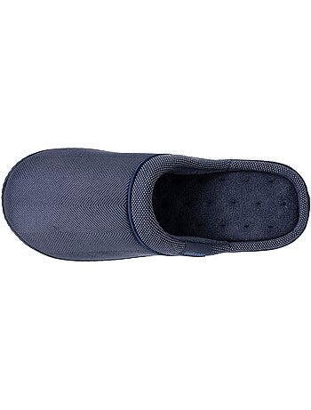 Chaussons mules velours ultra doux, semelle ergonomique homme Isotoner